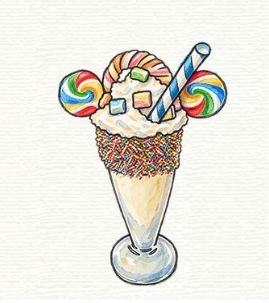 Candy milkshake
