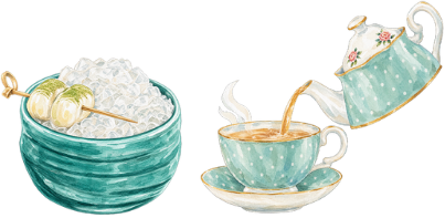 combo matcha tai and tipsea tea